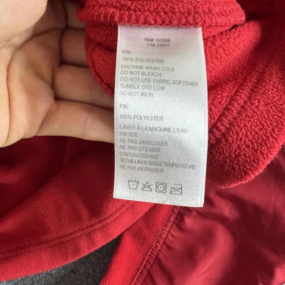 Oobe Chick-fil-A Jacket Mens XL Red Fleece Full Zip Team Style Workwear Uniform
